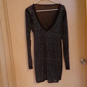 Black Bodycon Sparkle Dress
